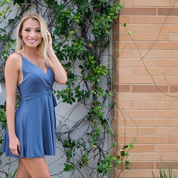 Dusty blue romper - Picture 2 of 8